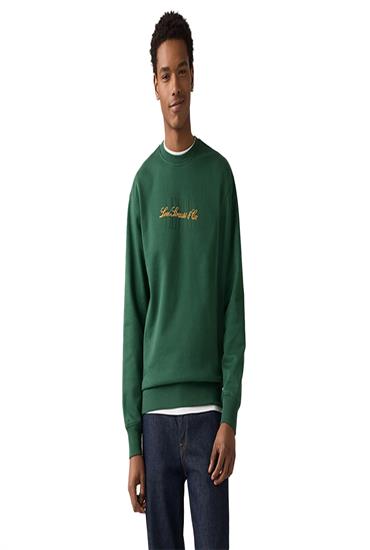 GRAPHIC SWEATSHIRT-SSNL SERIF 7 DARK GREEN